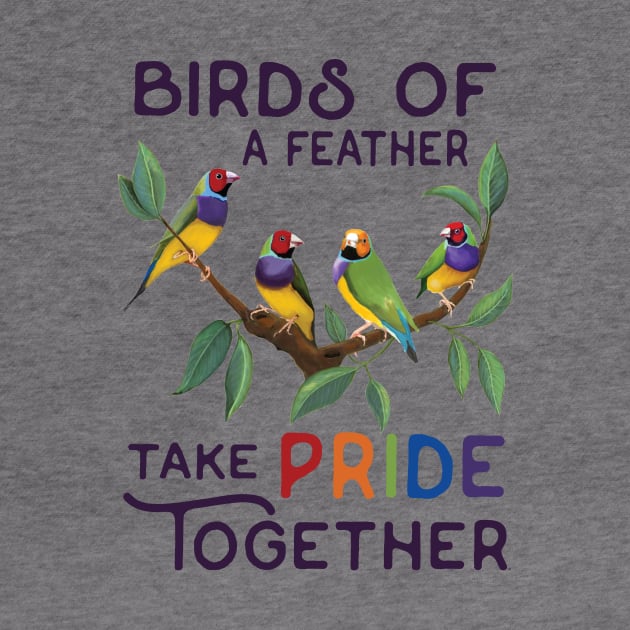 BIRDS OF A FEATHER - TAKE PRIDE TOGETHER by BrookeFischerArt